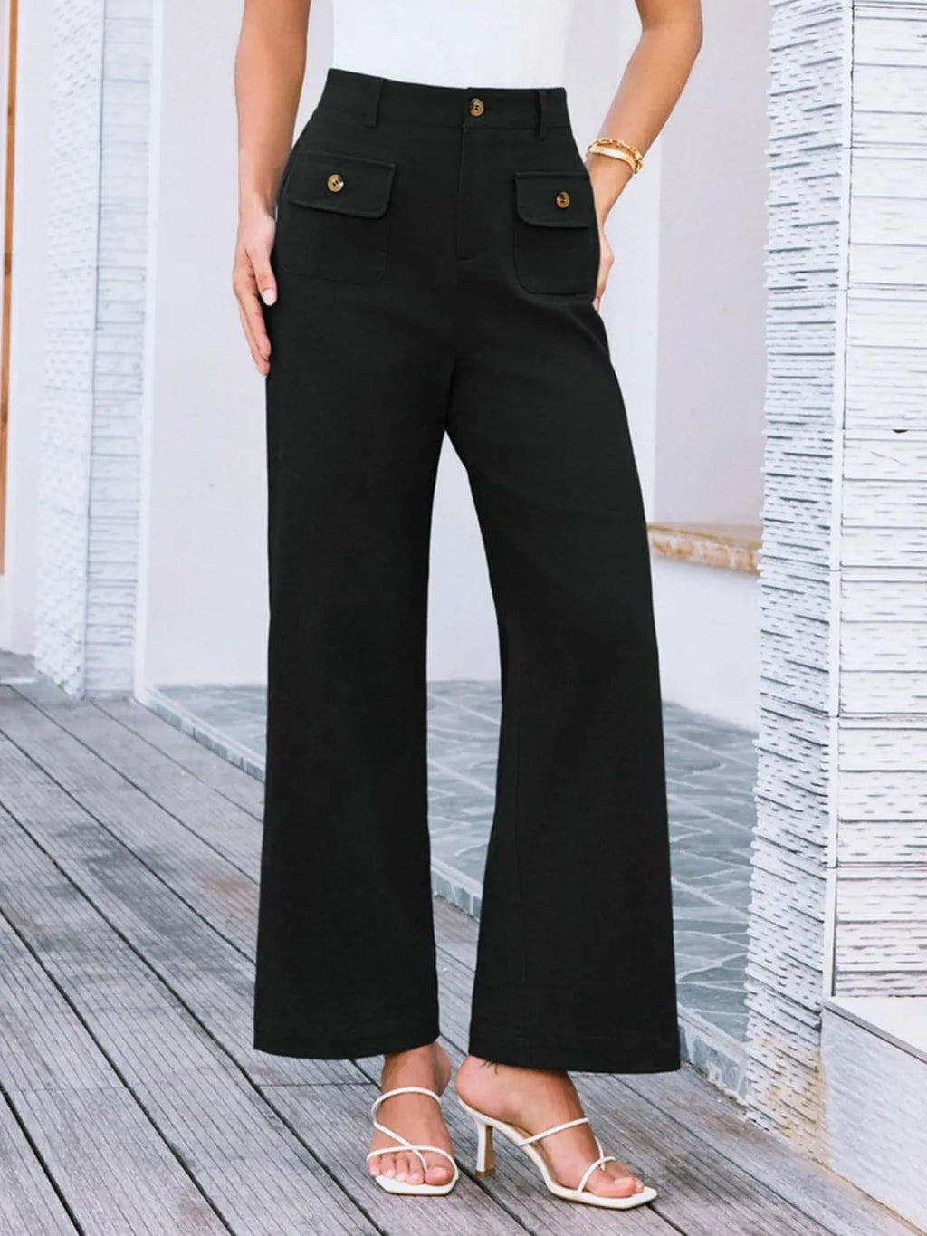 High Waist Wide Leg Pants