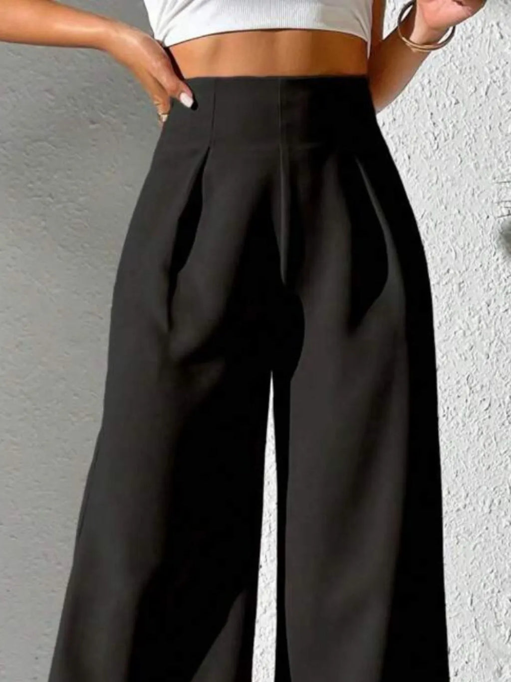 Wide Leg High Waist Pants