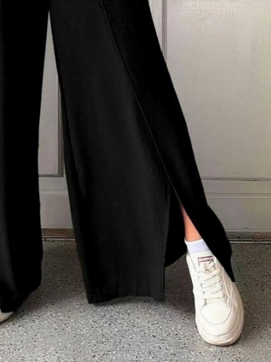 Slit Wide Leg Pants