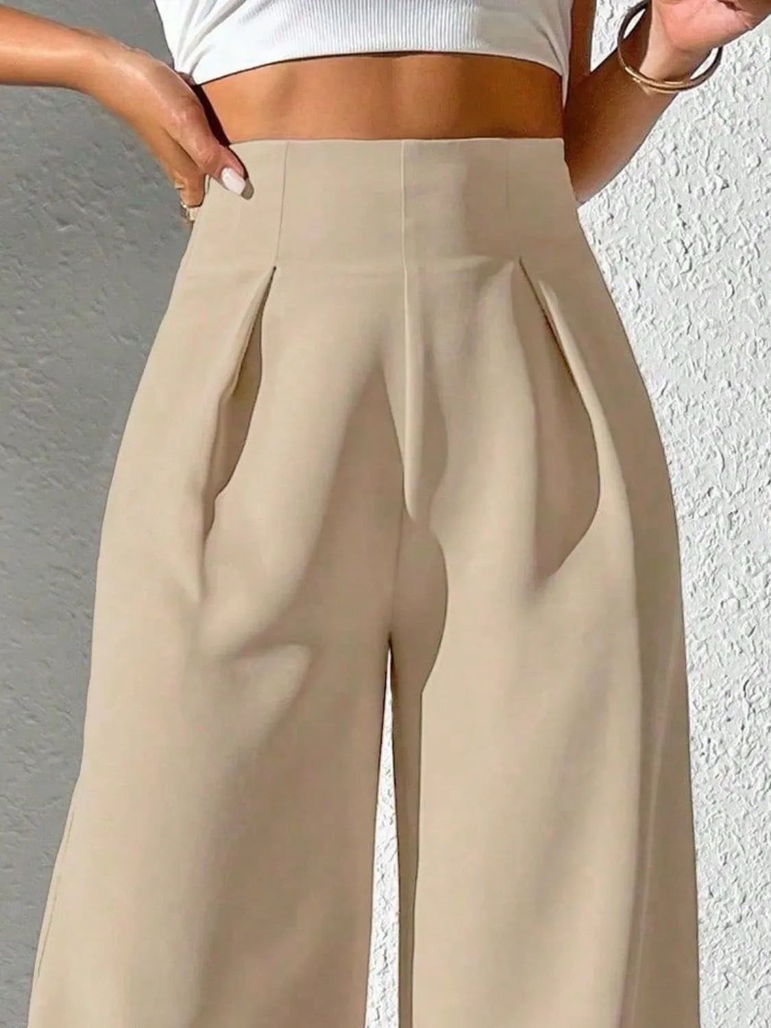 Wide Leg High Waist Pants