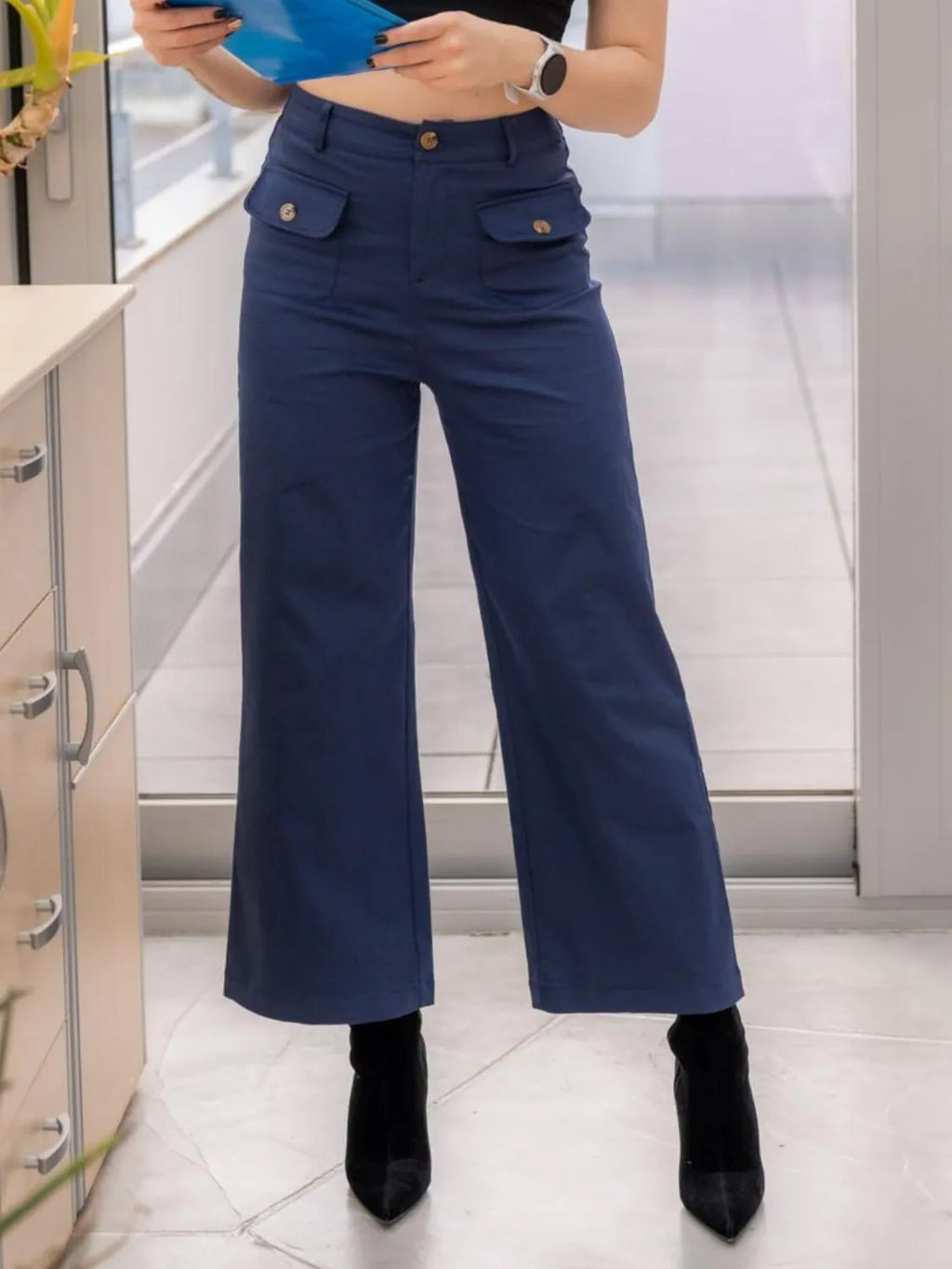 High Waist Wide Leg Pants