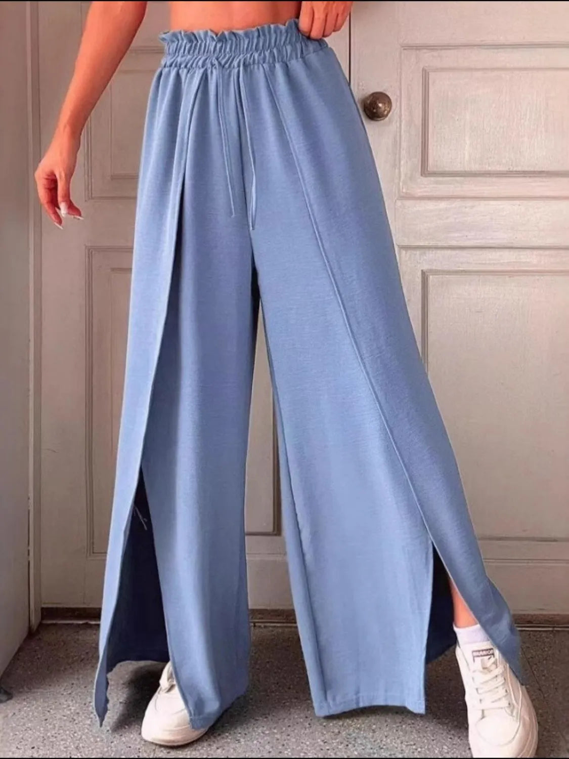 Slit Wide Leg Pants