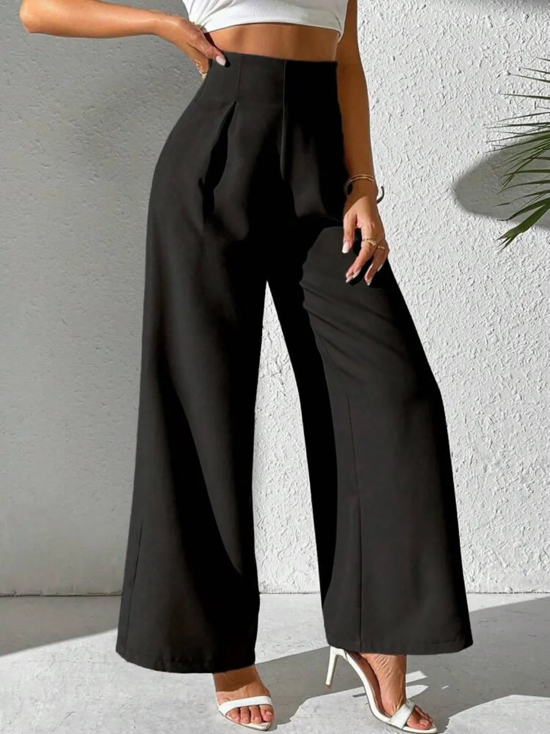 Wide Leg High Waist Pants