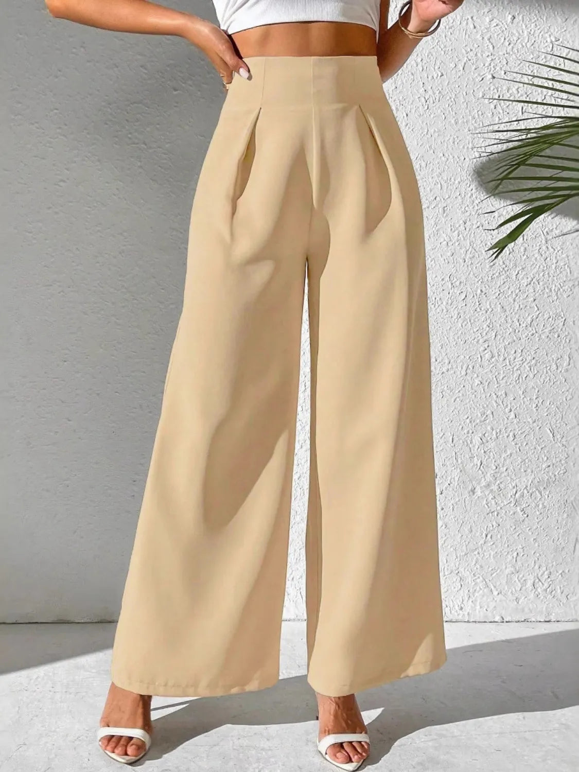 Wide Leg High Waist Pants