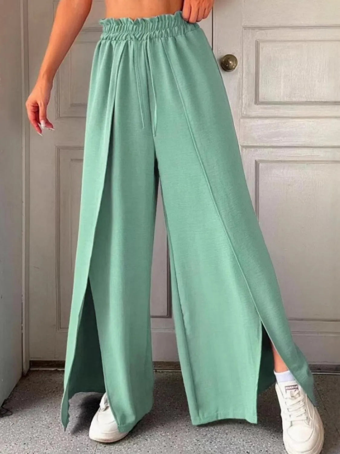 Slit Wide Leg Pants