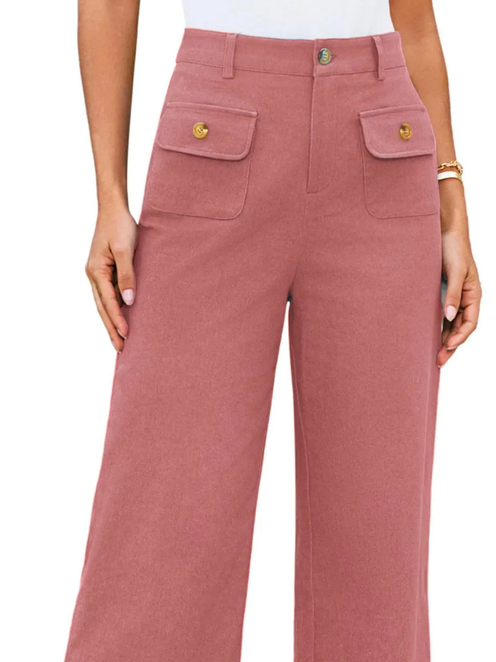 High Waist Wide Leg Pants