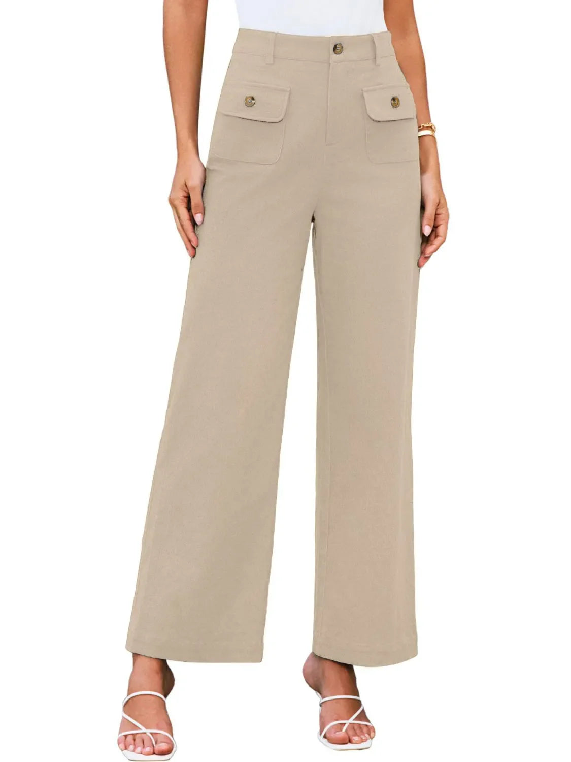 High Waist Wide Leg Pants