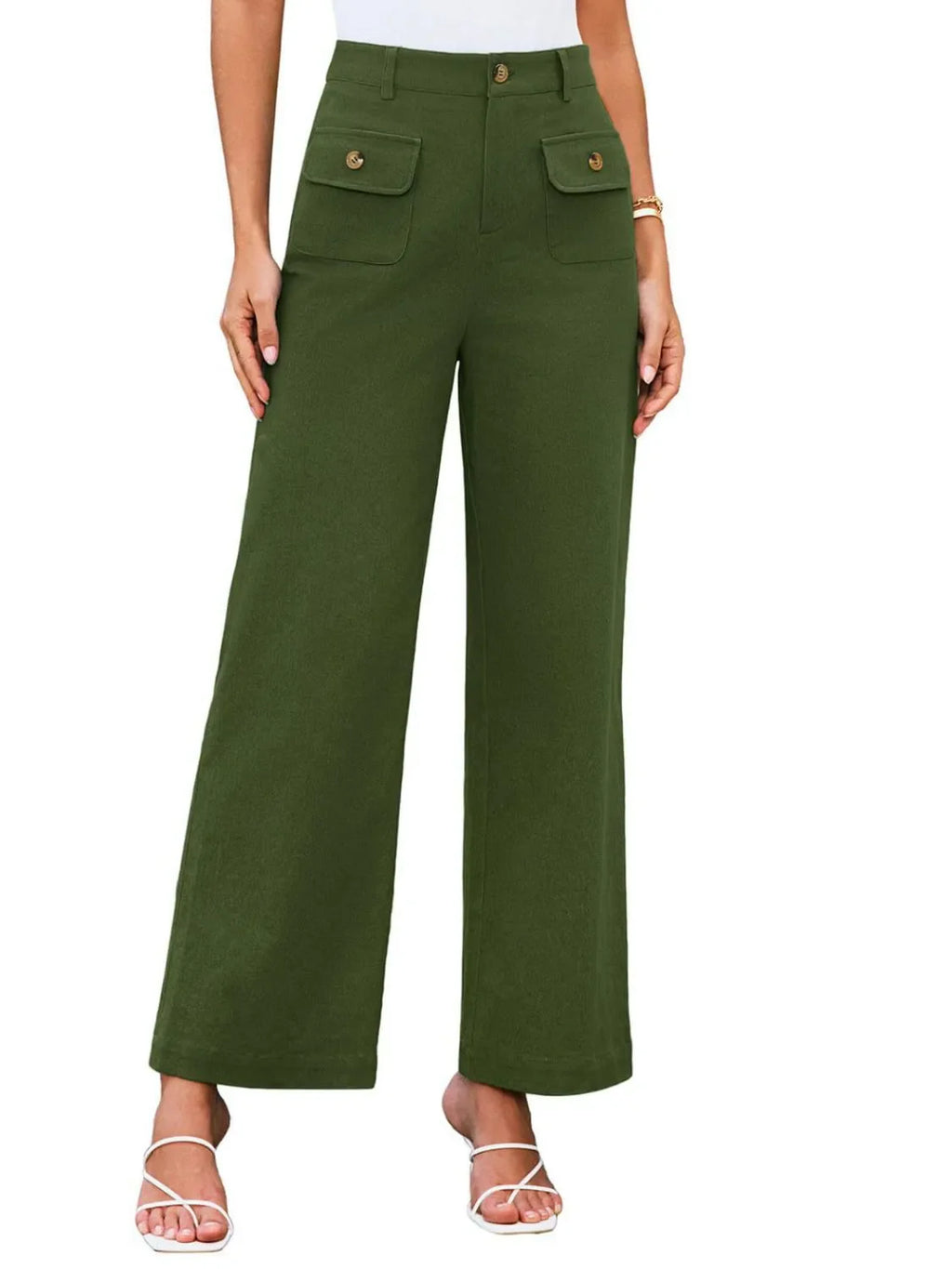 High Waist Wide Leg Pants