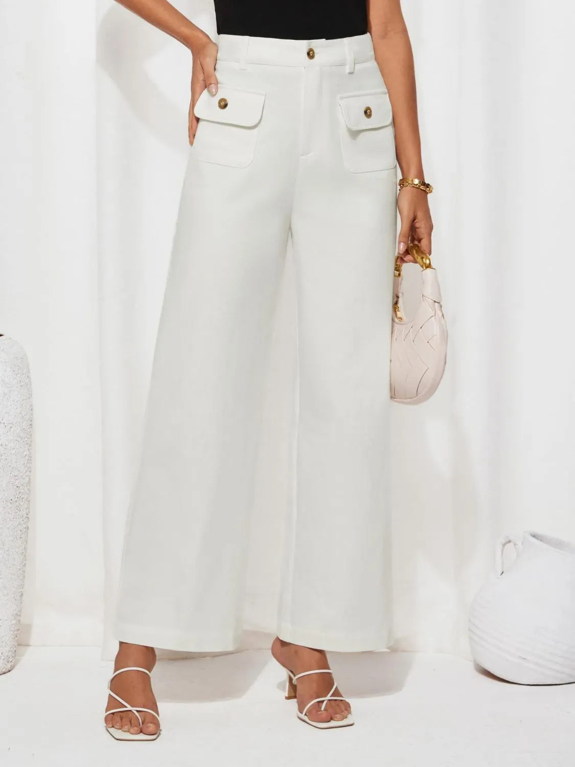 High Waist Wide Leg Pants