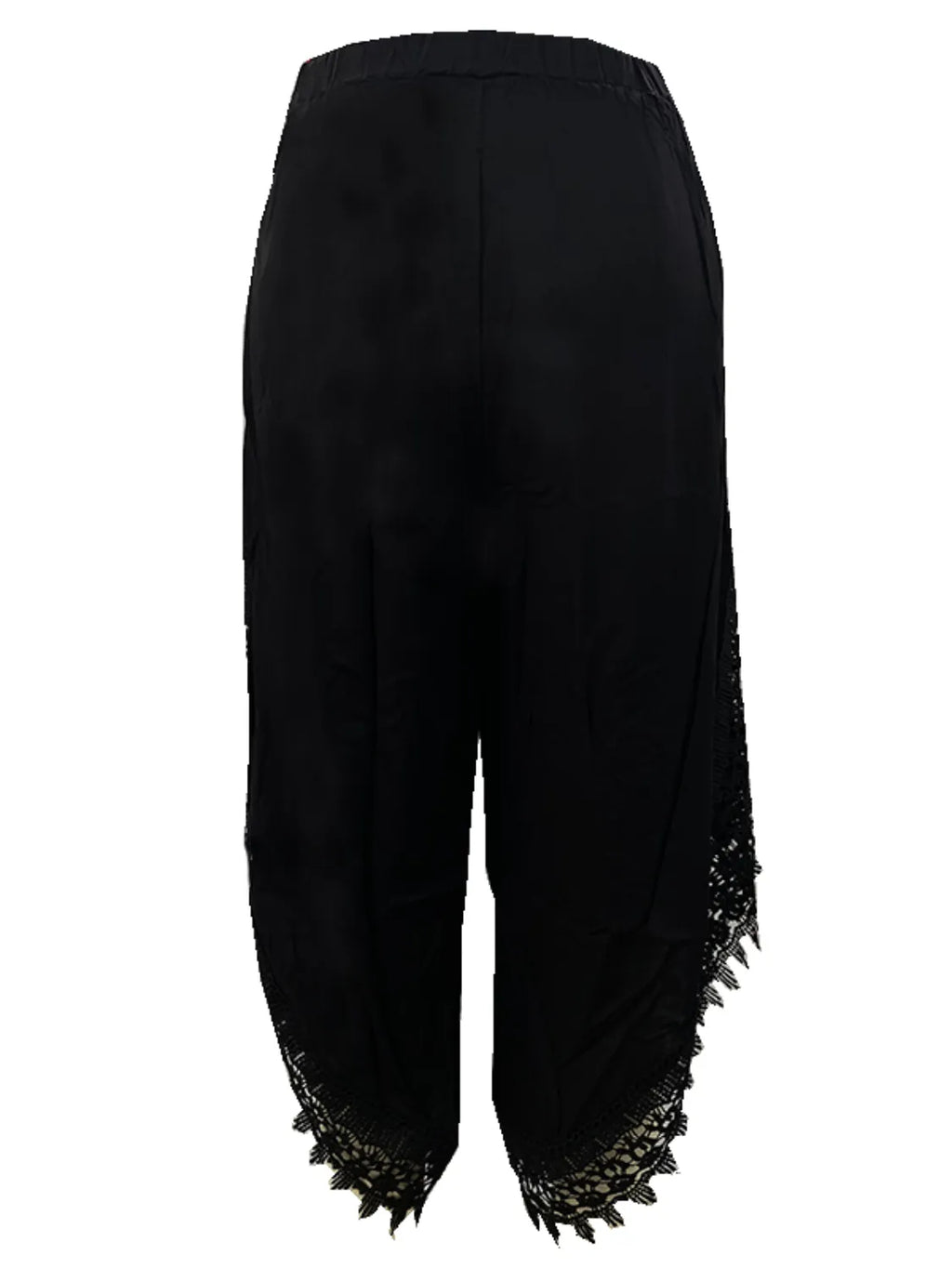 Full Size Lace Detail Wide Leg Pants Plus Size