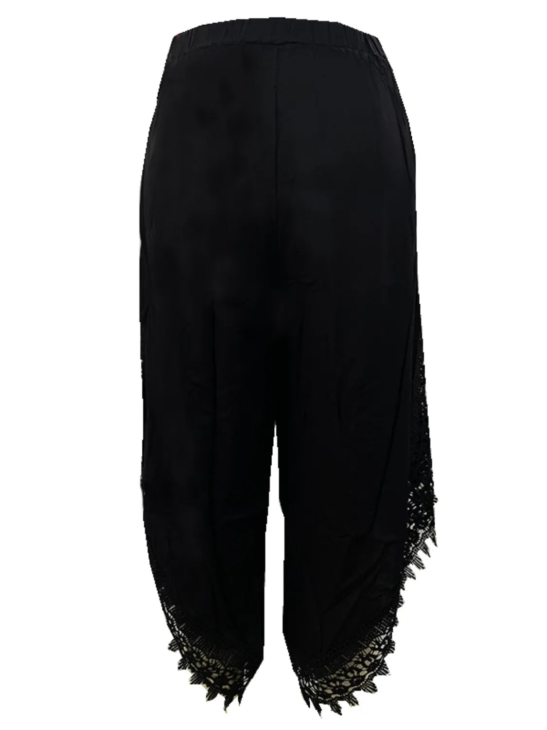 Full Size Lace Detail Wide Leg Pants Plus Size