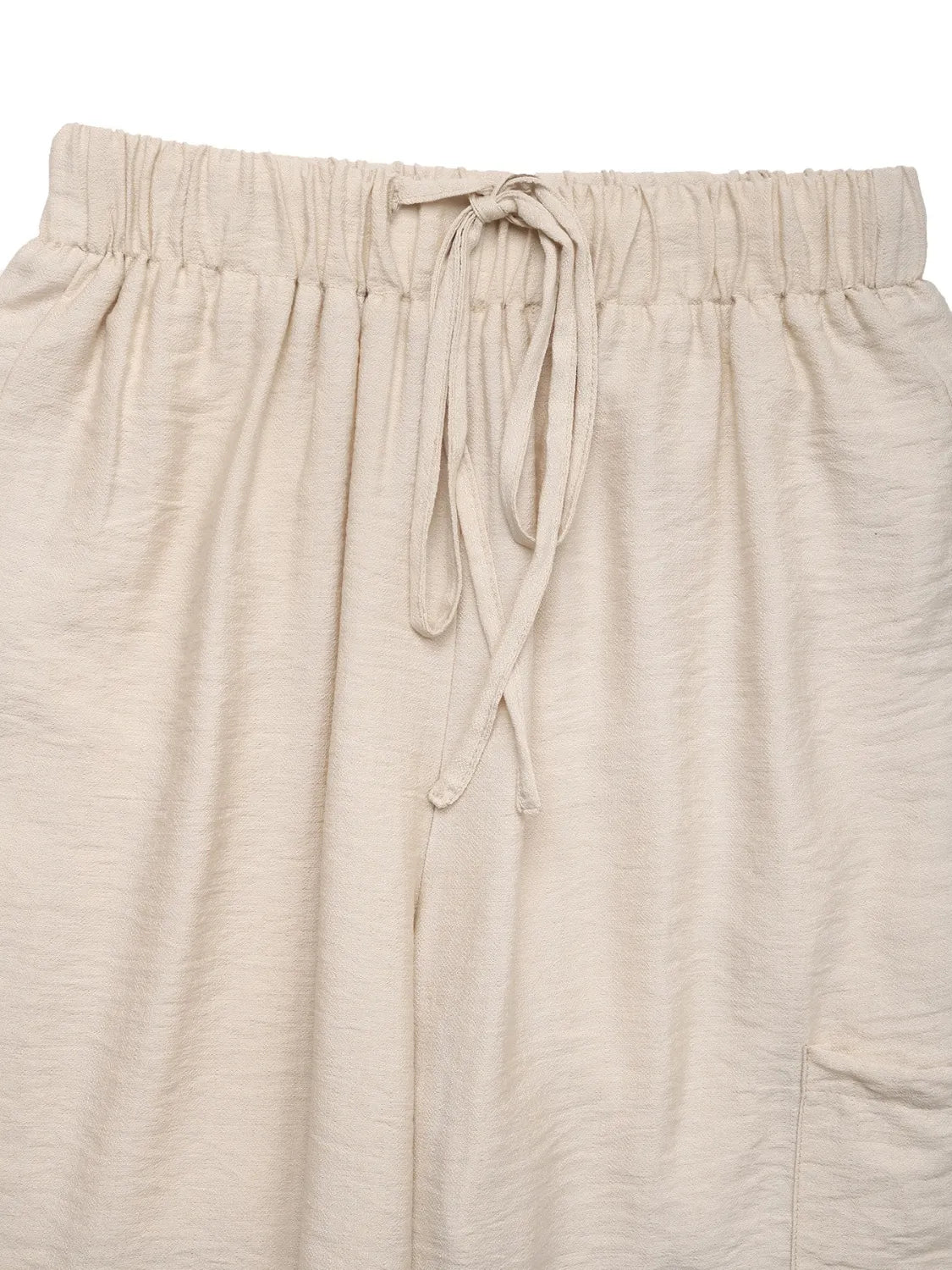 Drawstring Wide Leg Pants