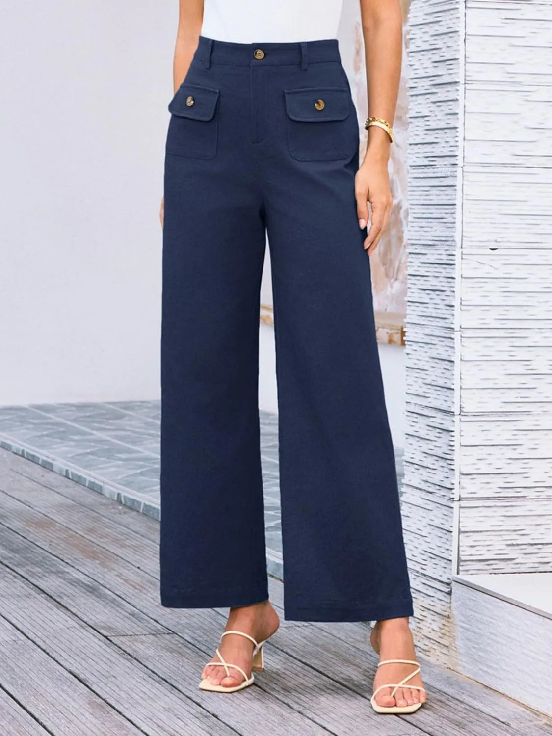 High Waist Wide Leg Pants