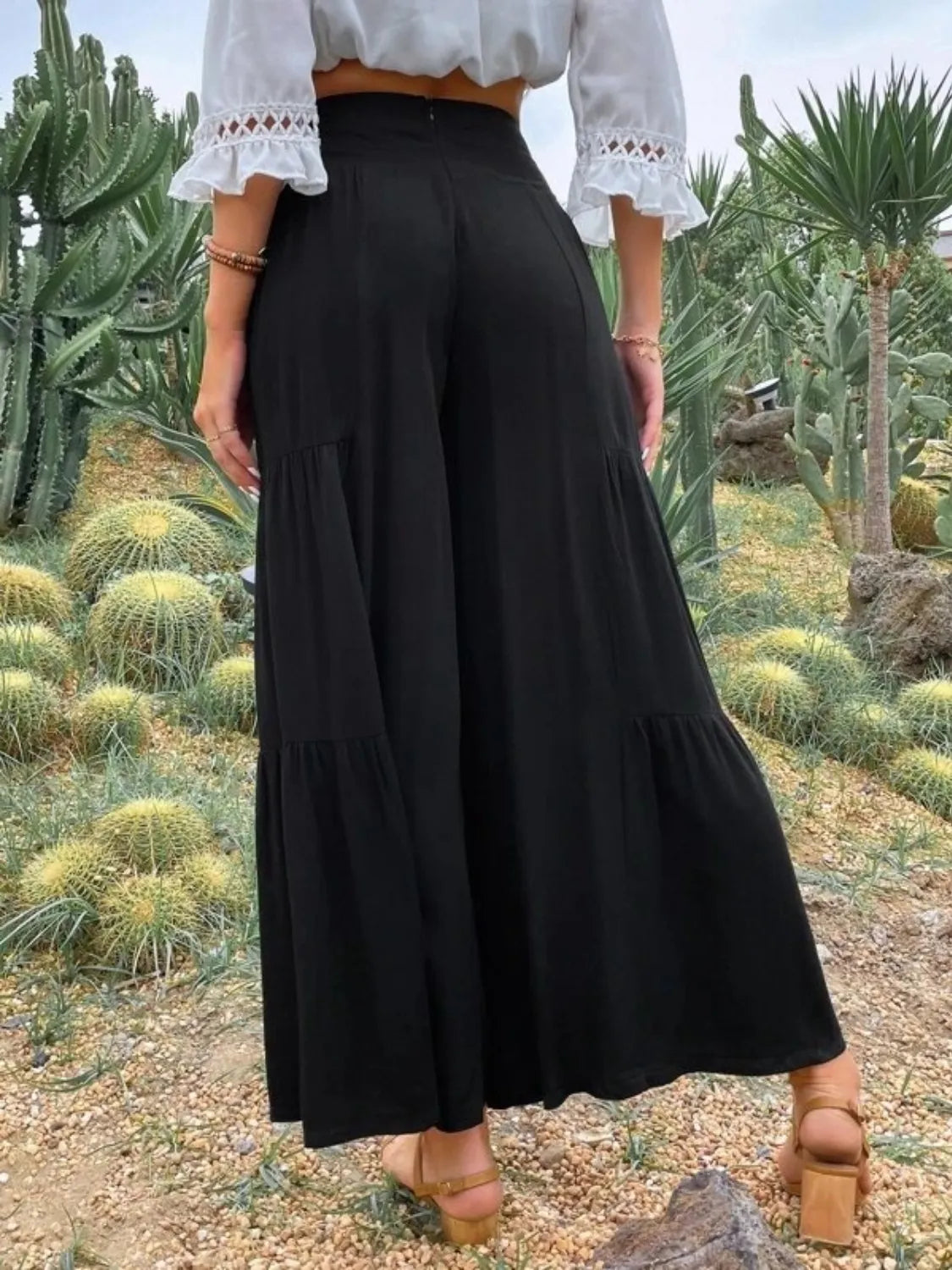 High Waist Wide Leg Pants