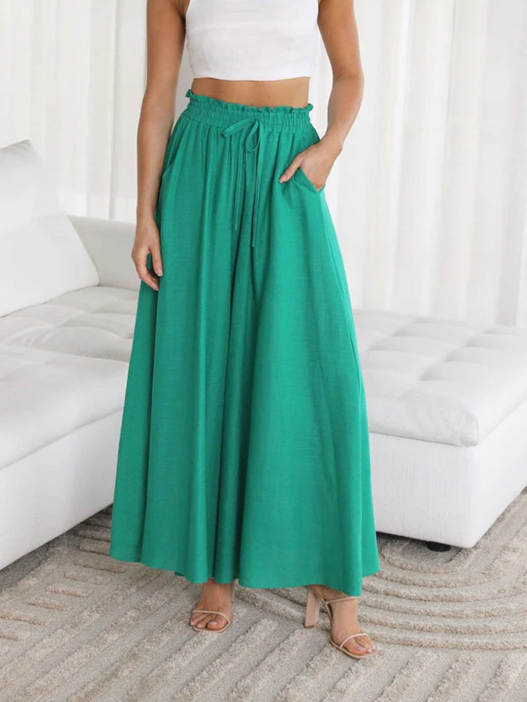 Wide Leg Pants with Pockets