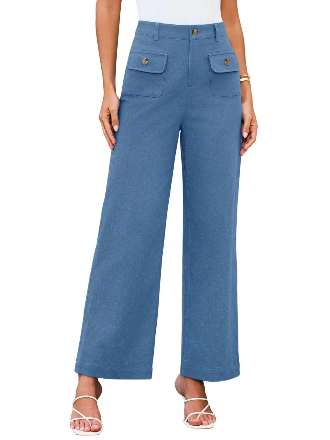 High Waist Wide Leg Pants