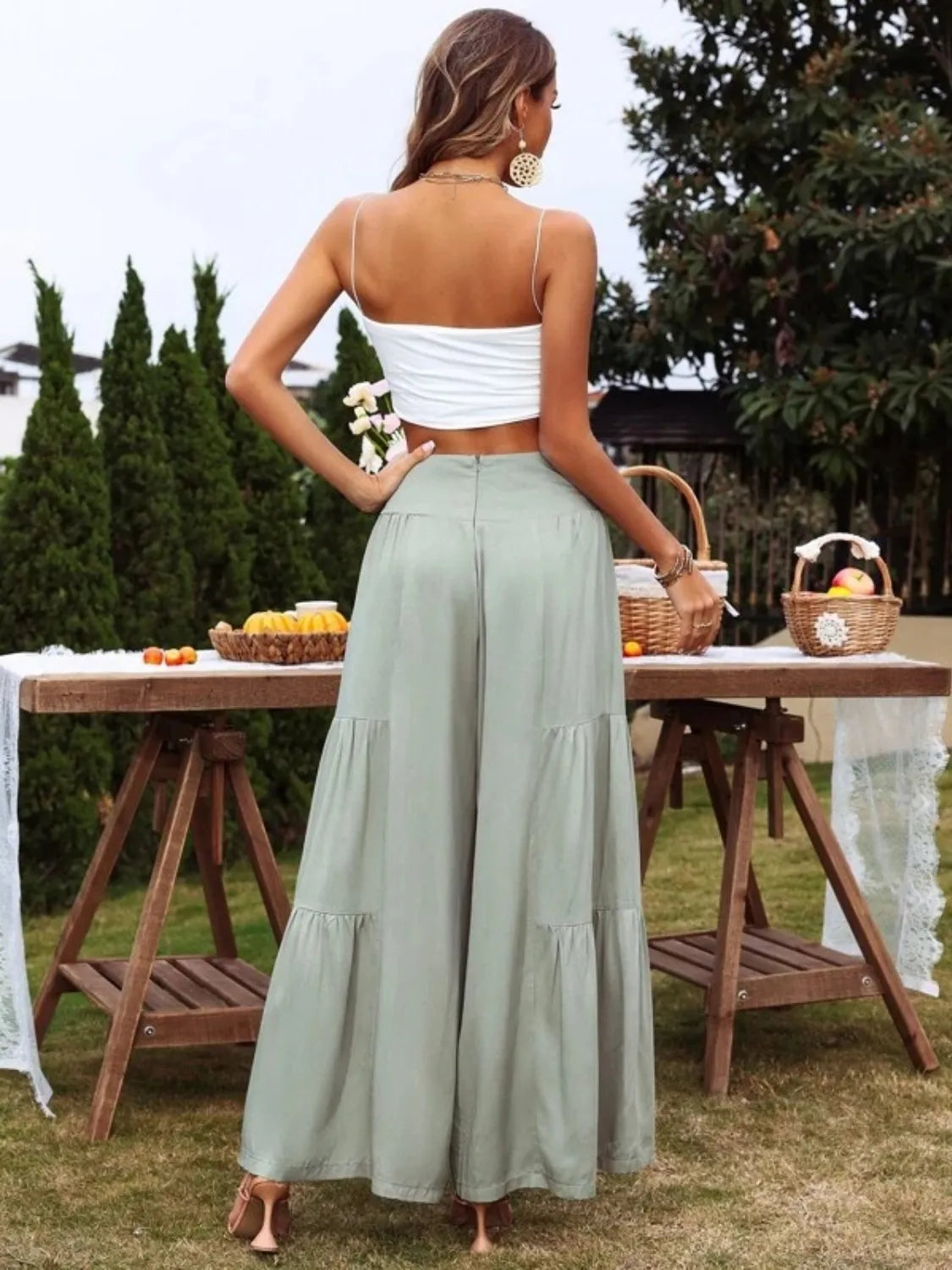 High Waist Wide Leg Pants