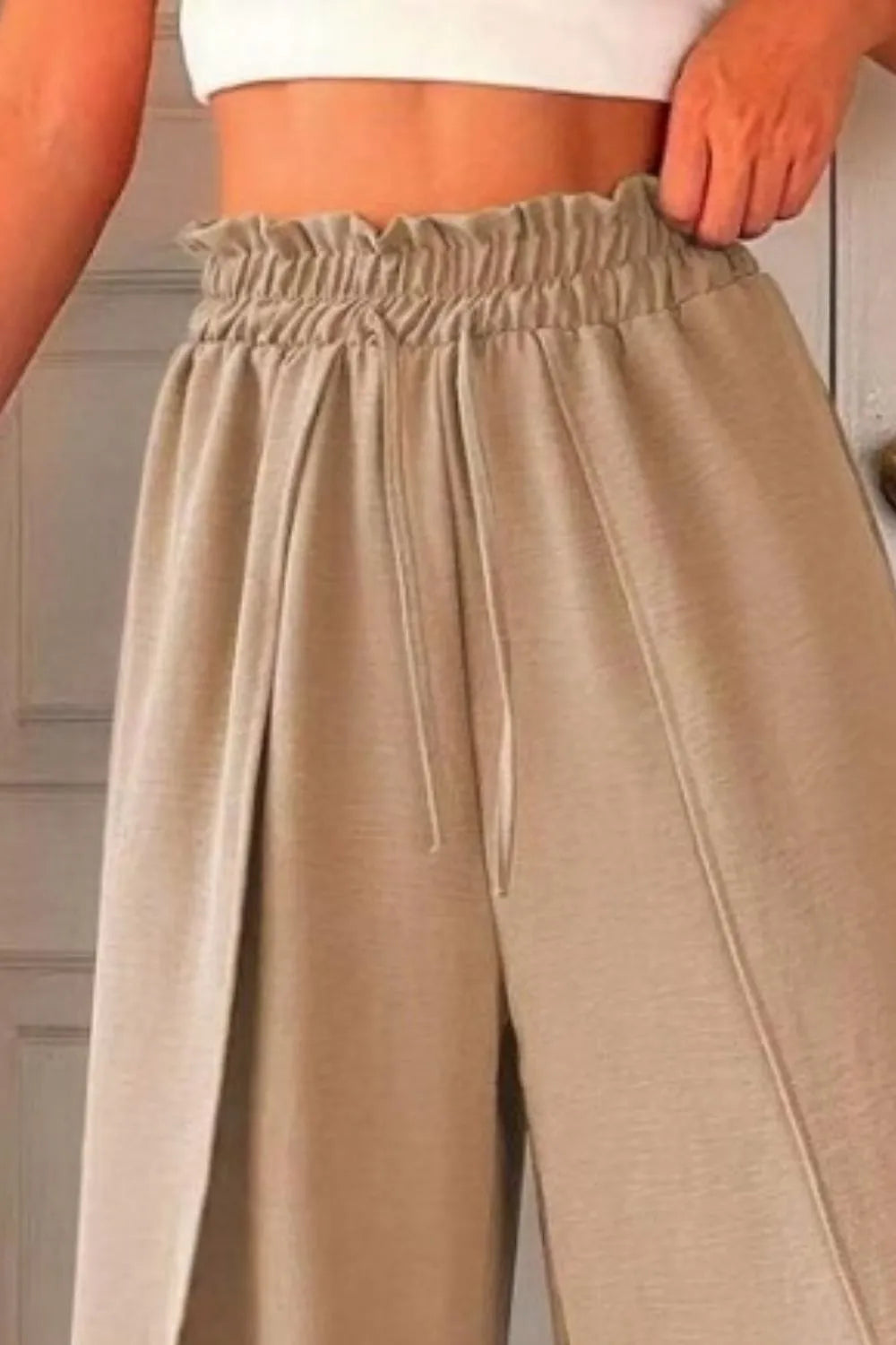 Slit Wide Leg Pants